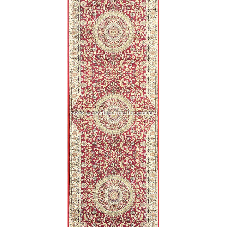 Persian-Inspired Runner Rug – Silk-Like Viscose Elegance for Hallways & Living Spaces | Zrabi 342