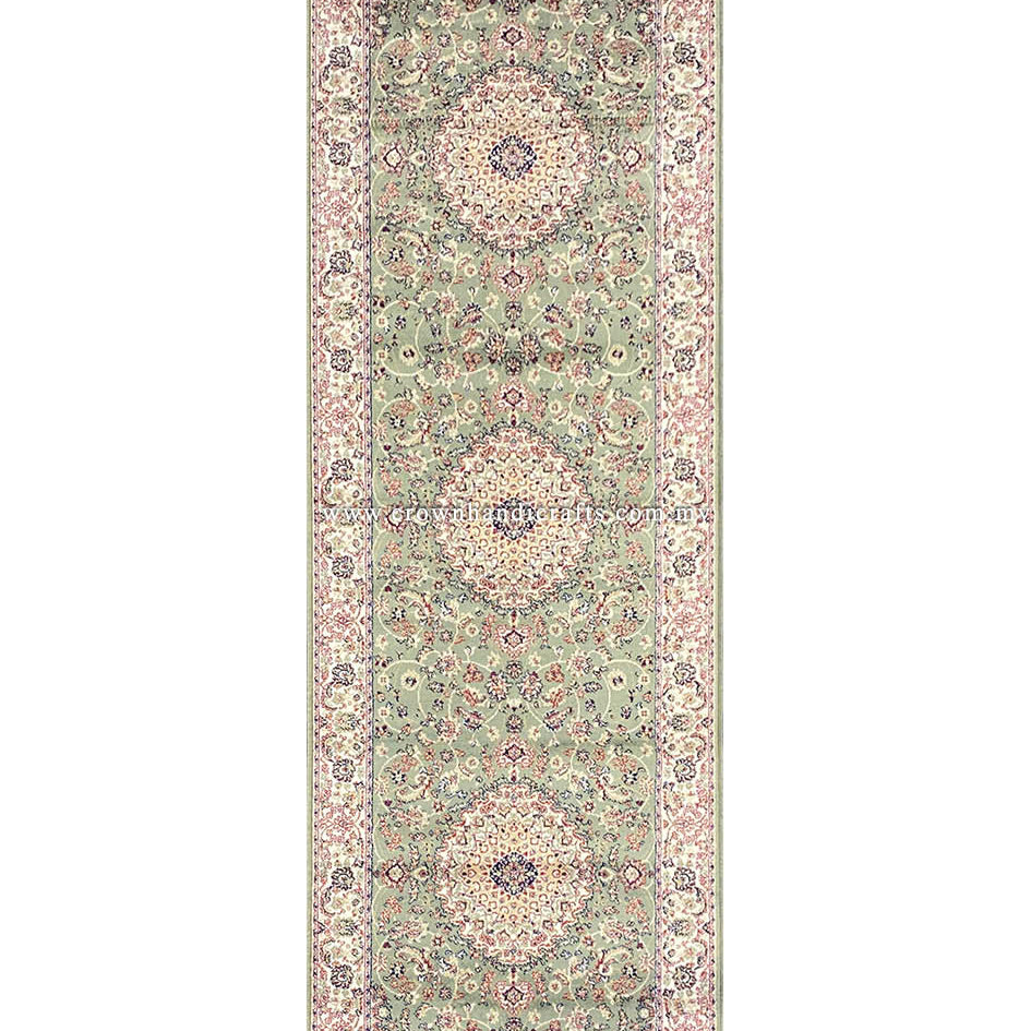 Fine Viscose Runner Carpet – Persian Motifs with a Luxurious Silk Touch for High-End Interiors | Zrabi 396