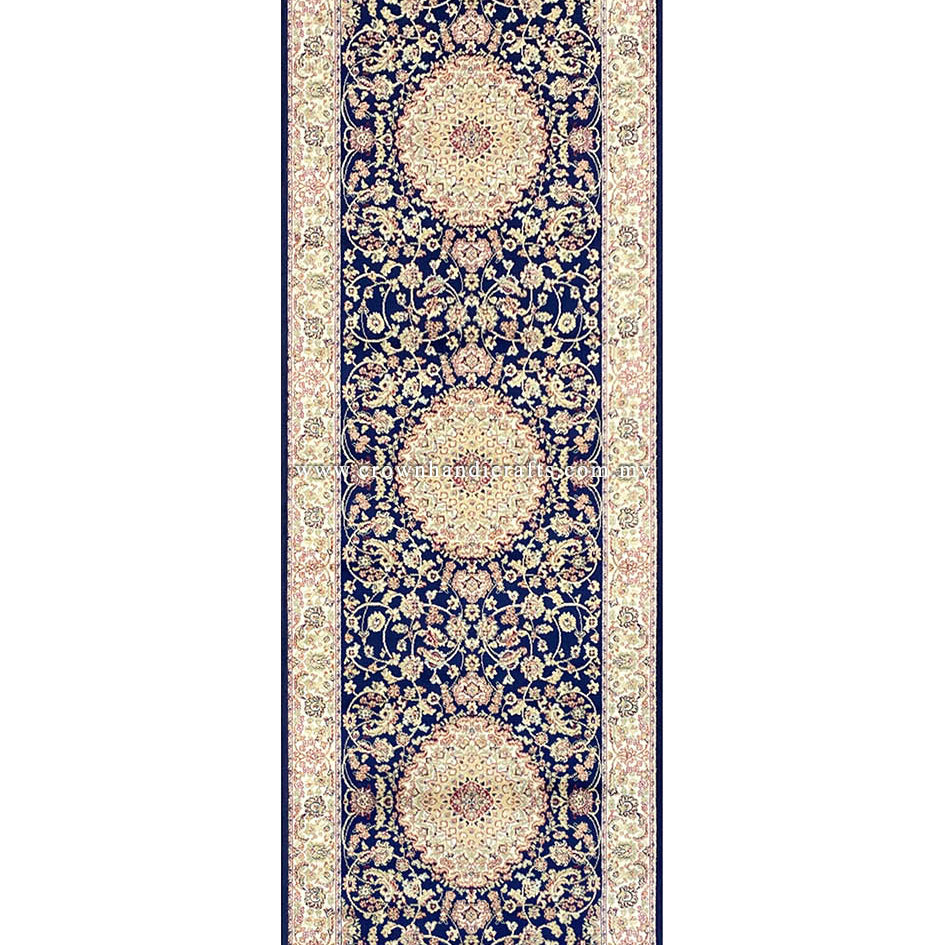 Fine Viscose Runner Carpet – Persian Motifs with a Luxurious Silk Touch for High-End Interiors | Zrabi 396