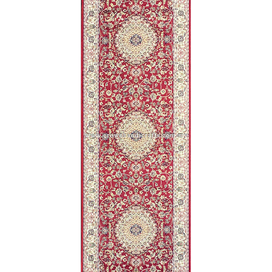 Fine Viscose Runner Carpet – Persian Motifs with a Luxurious Silk Touch for High-End Interiors | Zrabi 396