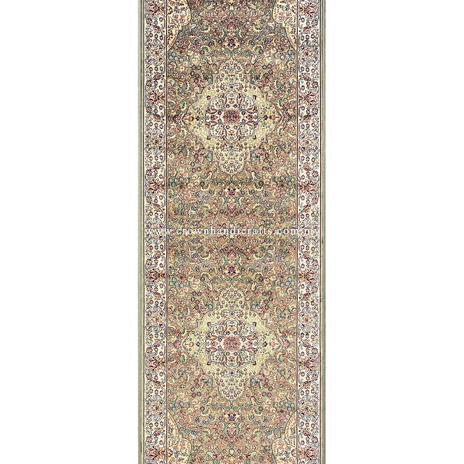 Persian Pattern Runner Rug Silk-Feel Viscose Carpet for Halls, Entries & Living Rooms | Zrabi 455
