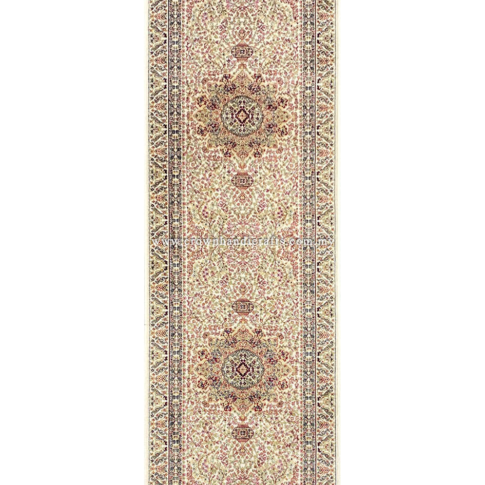 Elegant Persian Runner Rug Silk-Touch Viscose Carpet for Grand Entries & Luxe Living Spaces | Zrabi 459