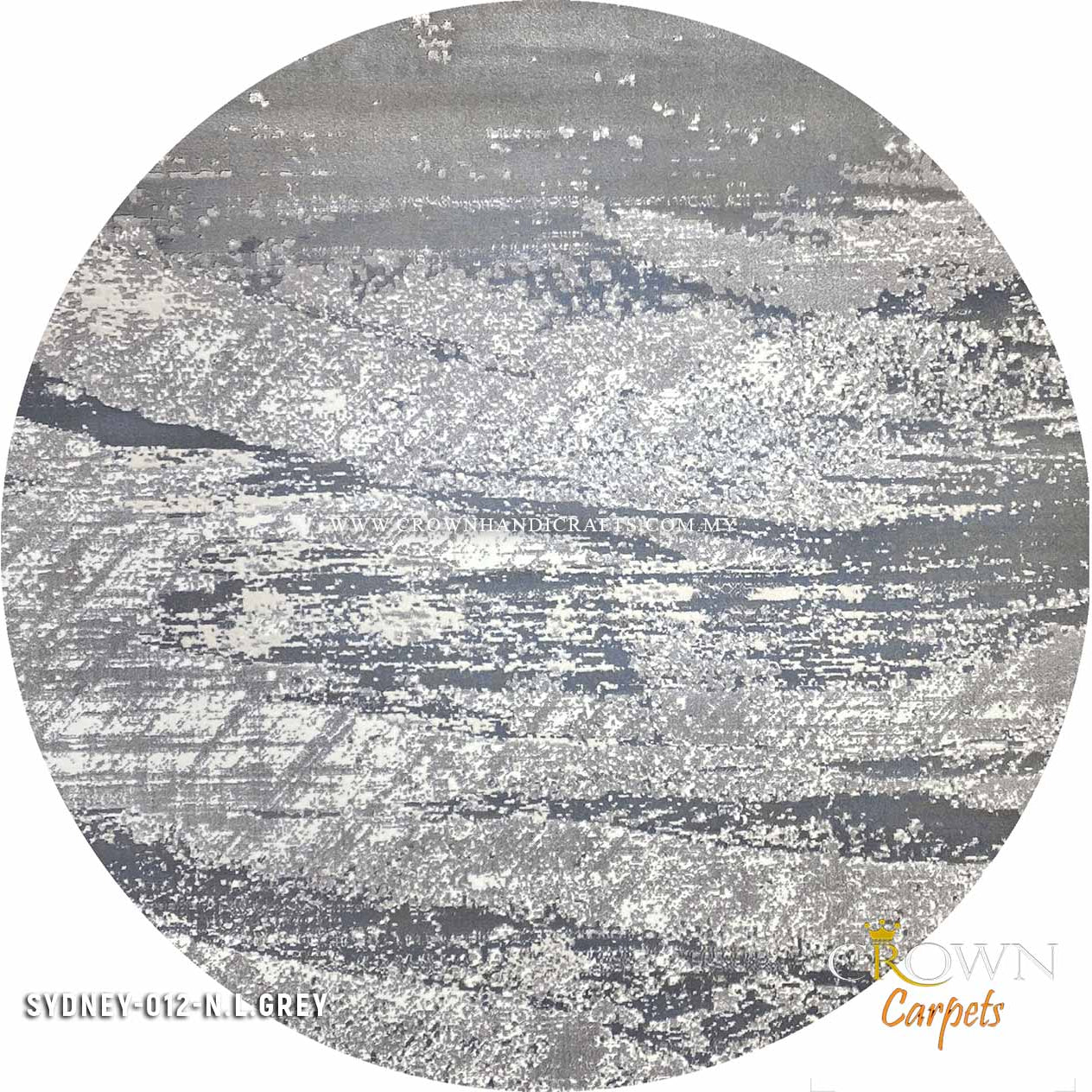 Add Vibes to Your Space Add Nordic Rugs Scandinavian Style to Your Home Interior | Sydney K012A Round N Light Grey