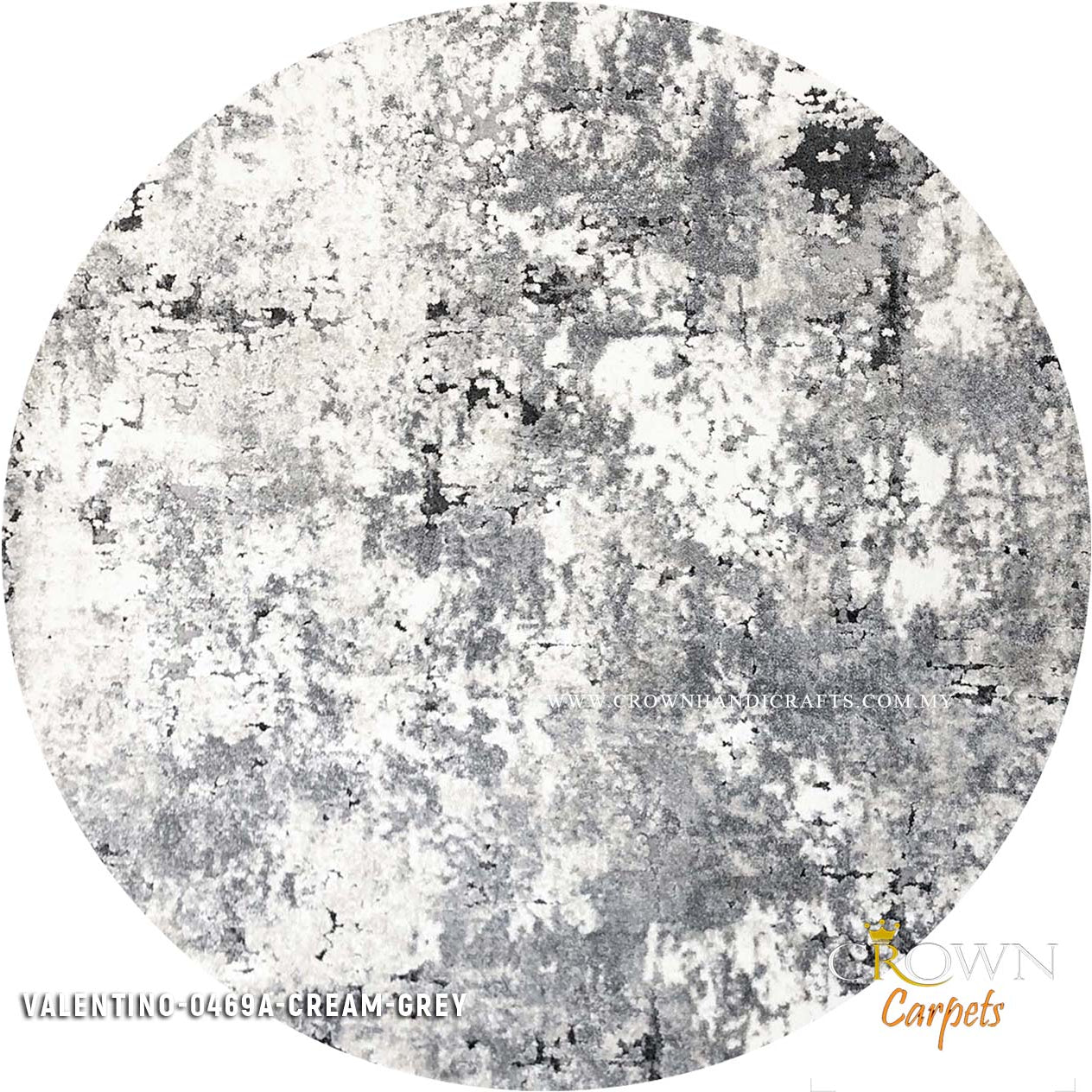 Designer Rug to match Designer Interior Sofa | Valentino 0469A Cream Grey