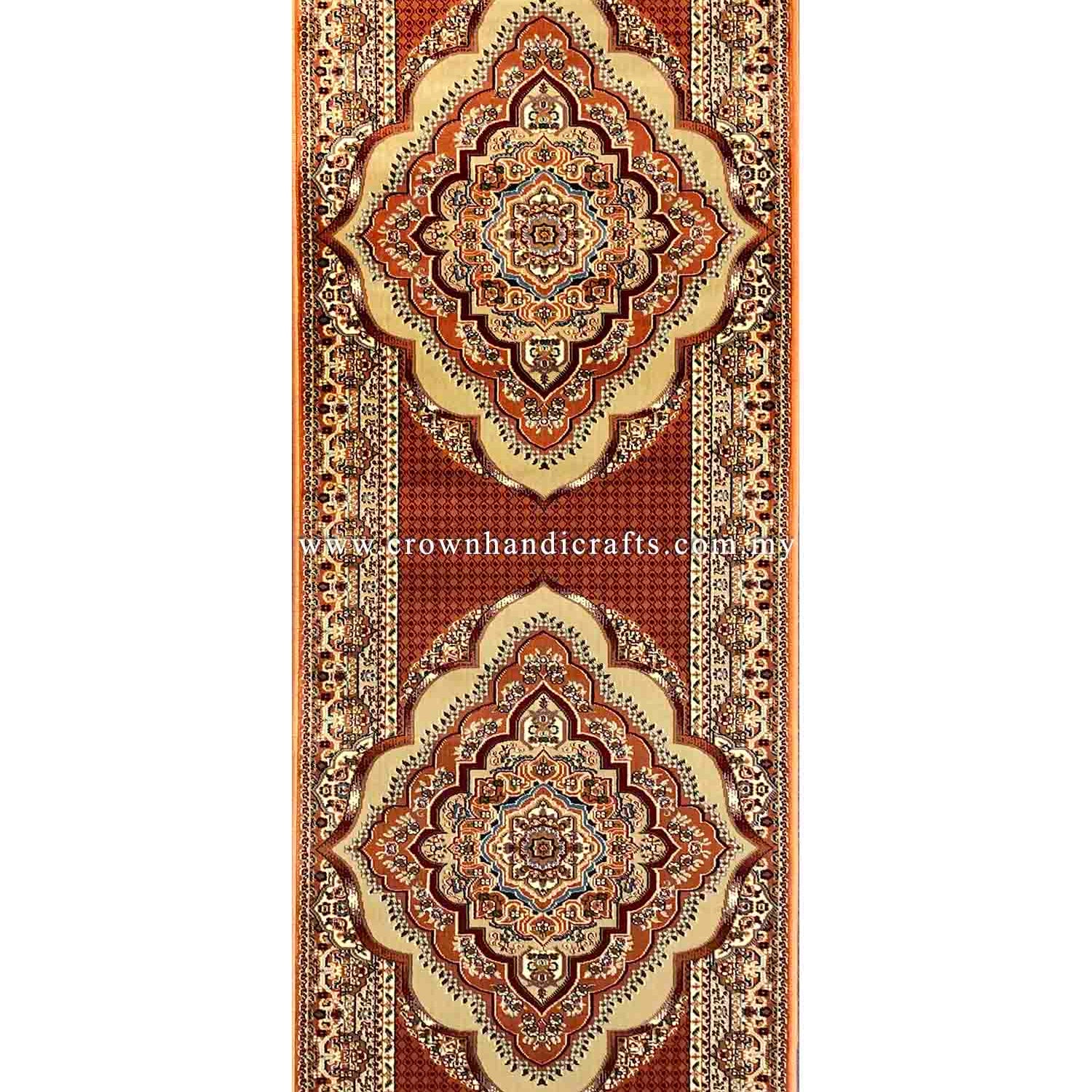 Silk Feel Carpet Persian Design Turkish Rug for Living Room Bedroom Carpet | Semerkant 06981A Runner