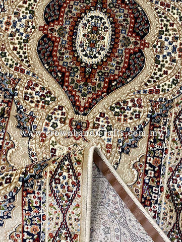 Persian Style Turkish Rugs High End Durable Carpet for Living Room Bedroom | Semerkant 07611C Runner