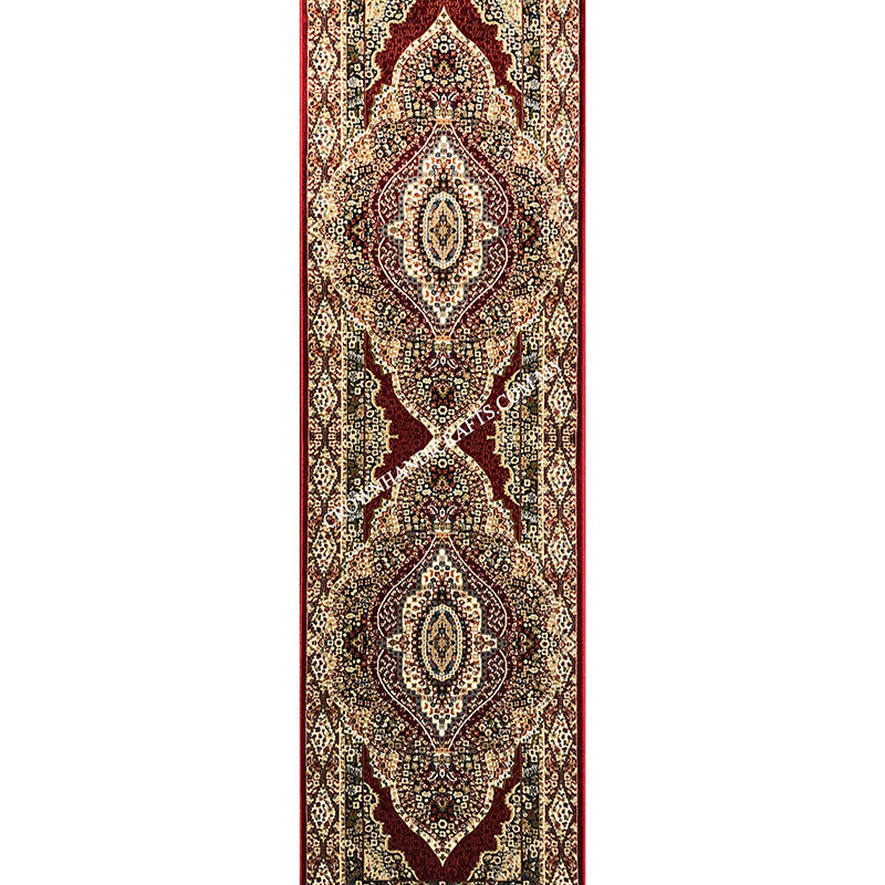 Persian Style Turkish Rugs High End Durable Carpet for Living Room Bedroom | Semerkant 07611C Runner