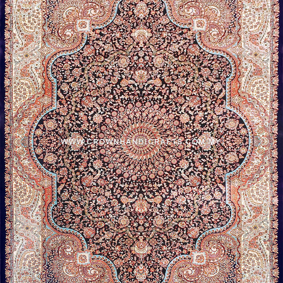 High End Durable Persian Carpet Thick Quality Turkish Rugs for Living Room Bedroom | Qom 1303A