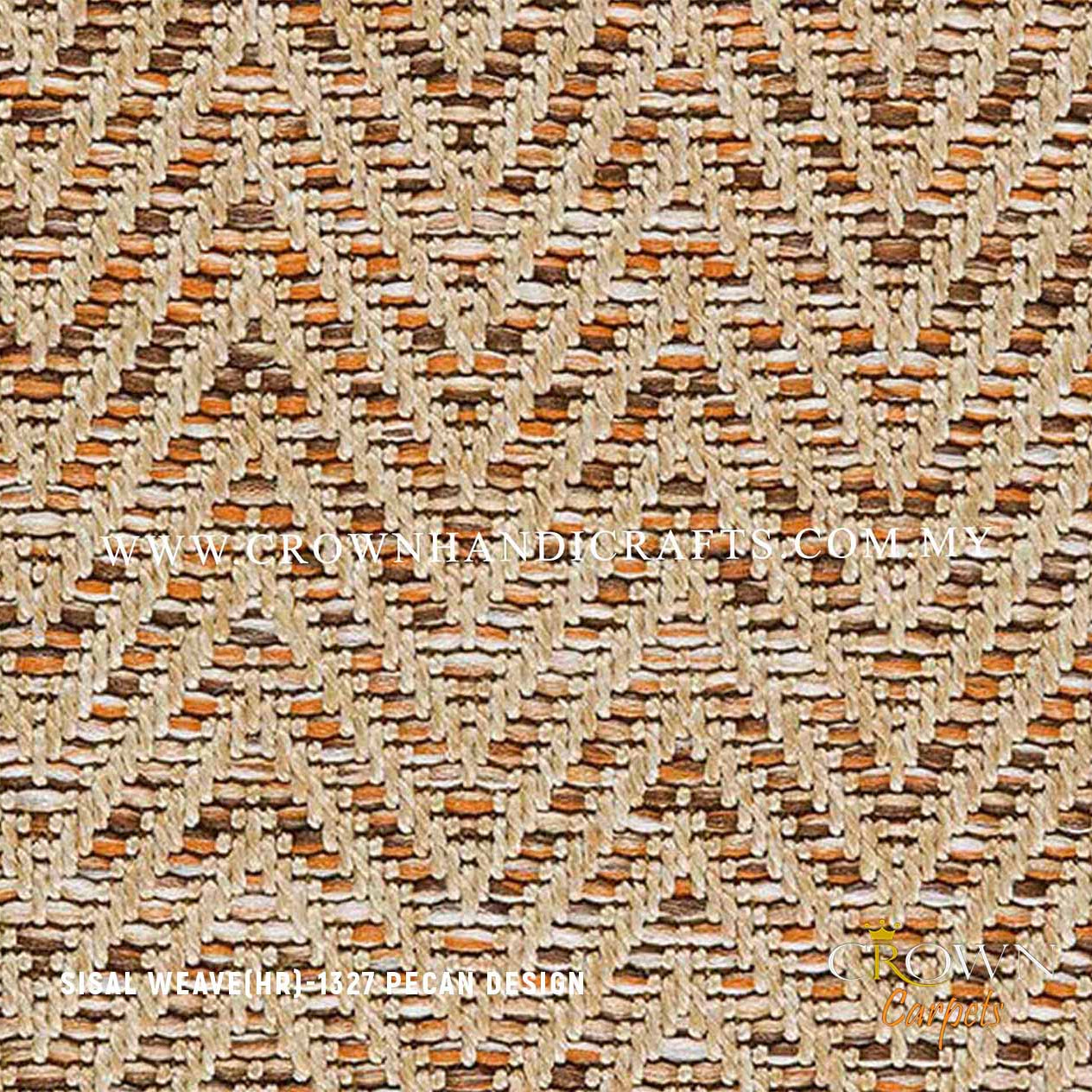 Versatile Sisal Rugs: Effortless Charm for Living Rooms & Dining Areas | Sisal Weave 1327-Pecan Design