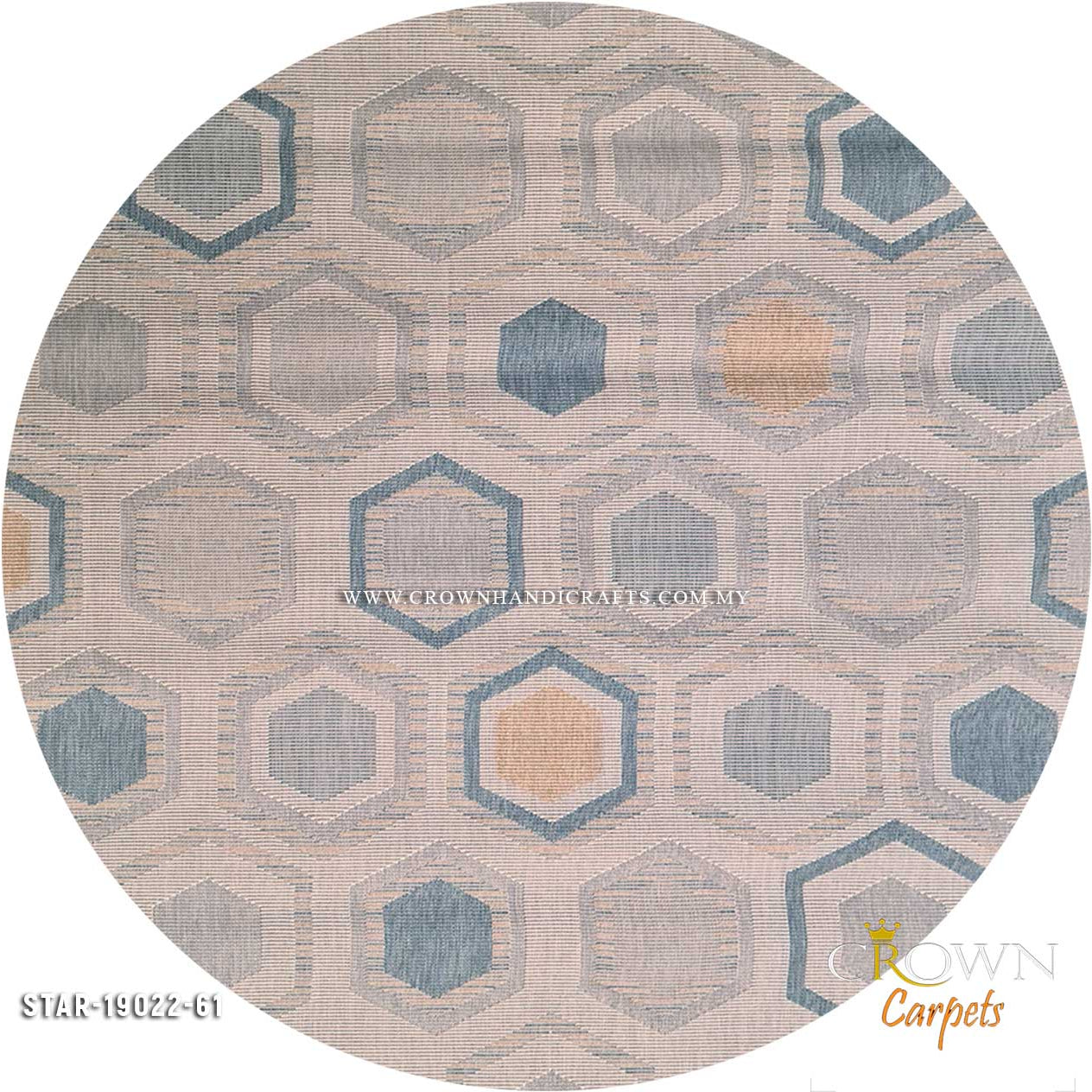 Round Modern Design Carpet for Living Room Bedroom Rugs | Star Round 19022-61