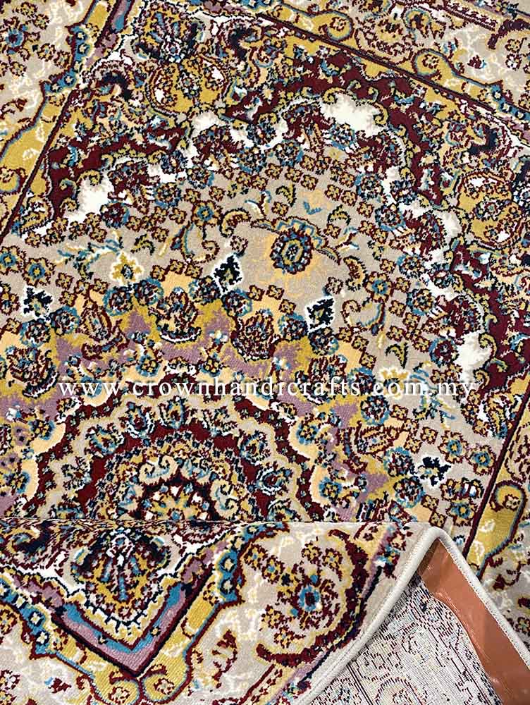 Silk Feel Carpet Persian Design Turkish Rug for Living Room Bedroom Carpet | Bayazhan 20101 80X120CM