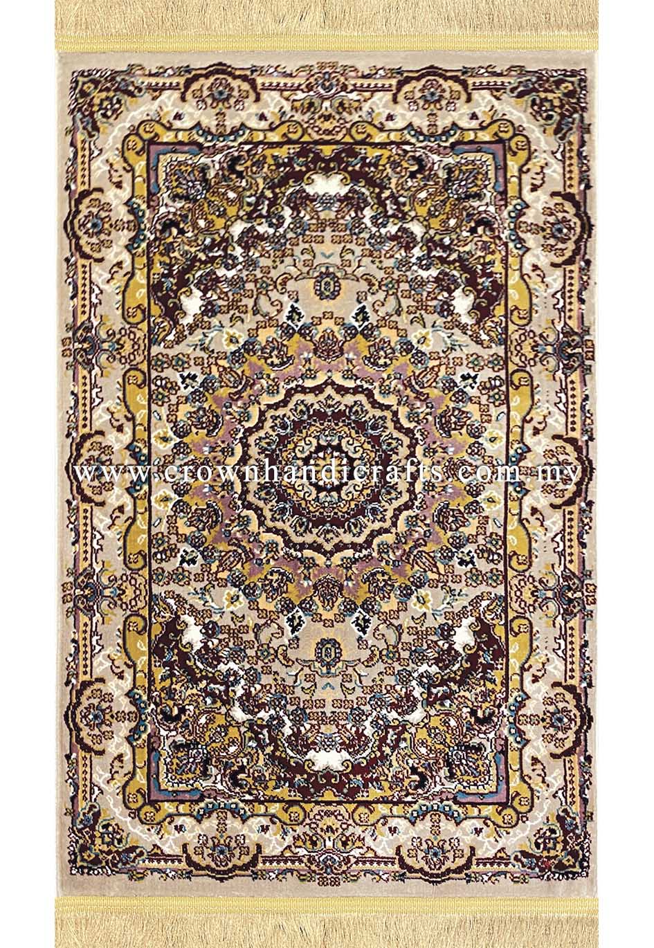 Silk Feel Carpet Persian Design Turkish Rug for Living Room Bedroom Carpet | Bayazhan 20101 80X120CM