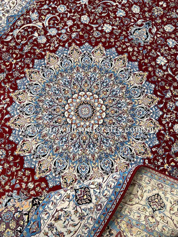 Intricate Persian Carpet for Living Made in Iran Premium Quality Smooth Feel Living Room Carpet | Rayan AM010
