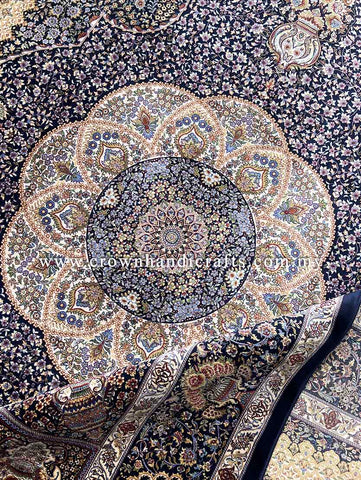 100% Silk Rug Iran Authentic Persian Carpet High End Premium Quality Man Made Elegant Feel | Solomon SL16