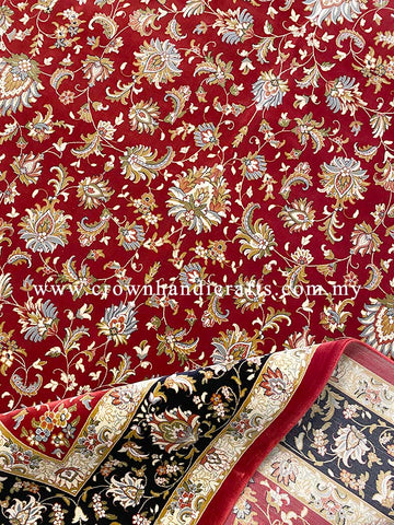 Genuine 100% Silk Persian Rug Iran Design High End Premium Man Made Exclusive Range | Persian Silk IS006D
