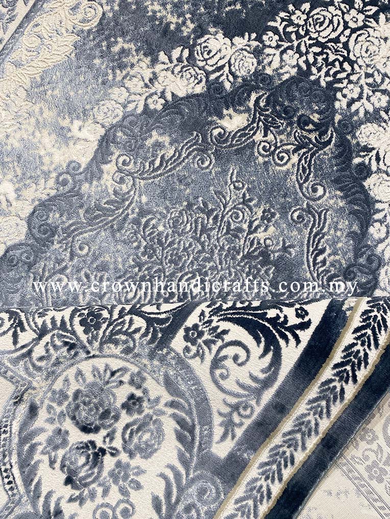 Fusion of Modern Persian Carpet Neo-Classic Style Thick Quality Turkish Rugs for Living Room Bedroom | Silk Pasha P0531