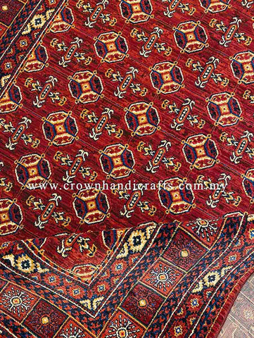 Smooth Wool Feel Persian Carpet Rug Tribal Design Vintage Carpet | Hamedan Sa129