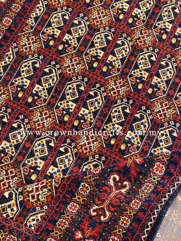 Persian Carpet Moroccan Design High End Premium Quality | Hamedan Sa121 Dark Cream