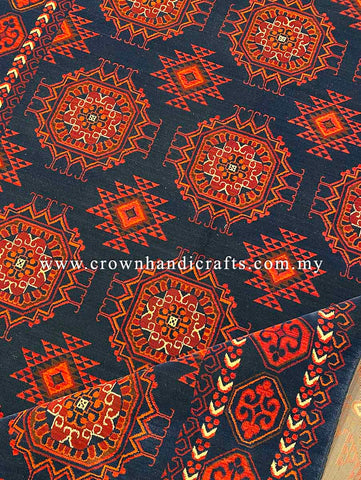 Smooth Wool Feel Persian Carpet Rug Tribal Design Vintage Carpet | Mahakan Mah024