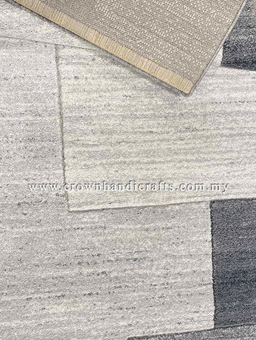Smooth Fine Rug for Living Room Modern Design Carpet | Shuffle Shift 58404