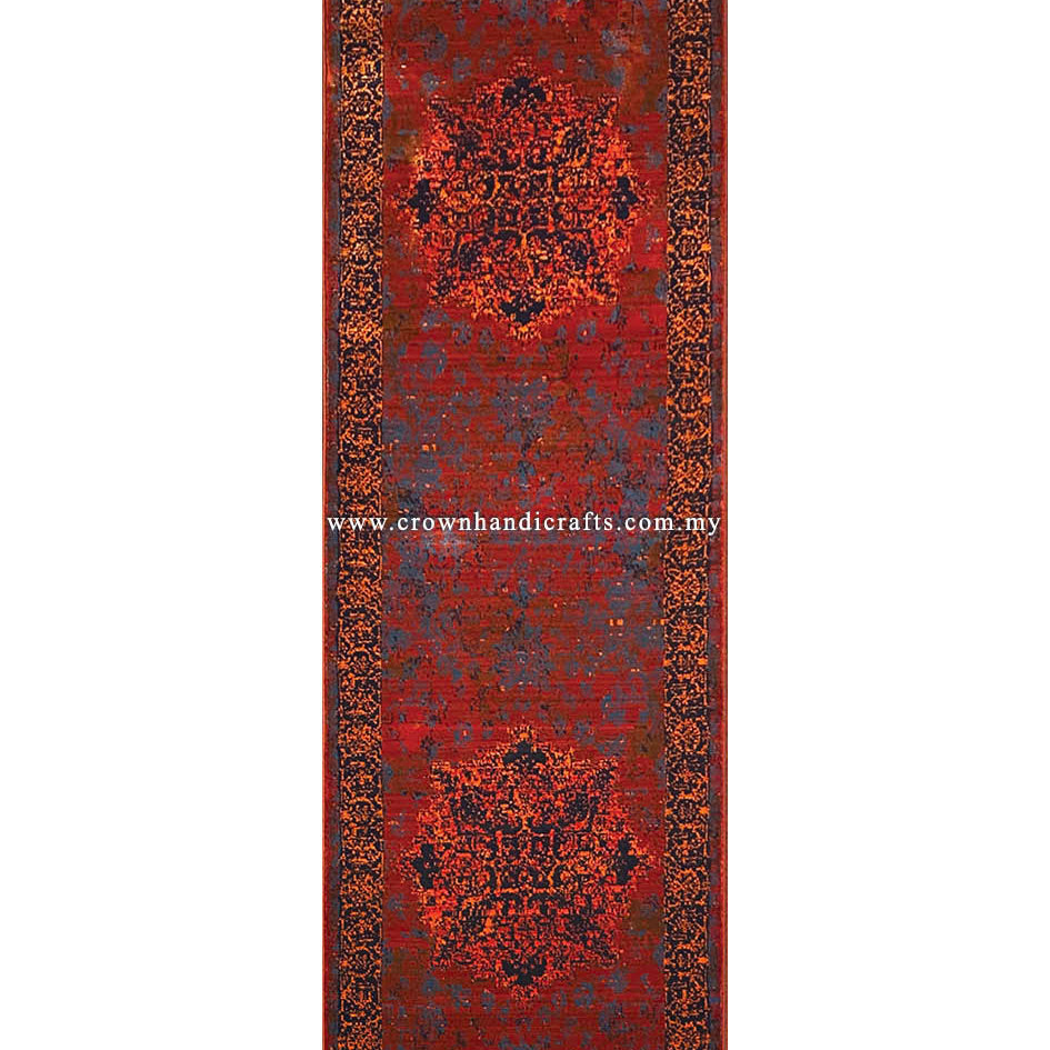 Moroccan Style Persian Rug Tribal Vintage Carpet Made in Iran | Mahakan Runner Mah009