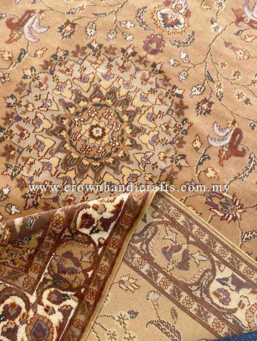 [5X8FT] Timeless Persian Carpet Hand-Knotted with 100% Silk and Wool Featuring Intricate Patterns and Authentic Iranian Design SK Kashmir SILK WOOL CH 1341