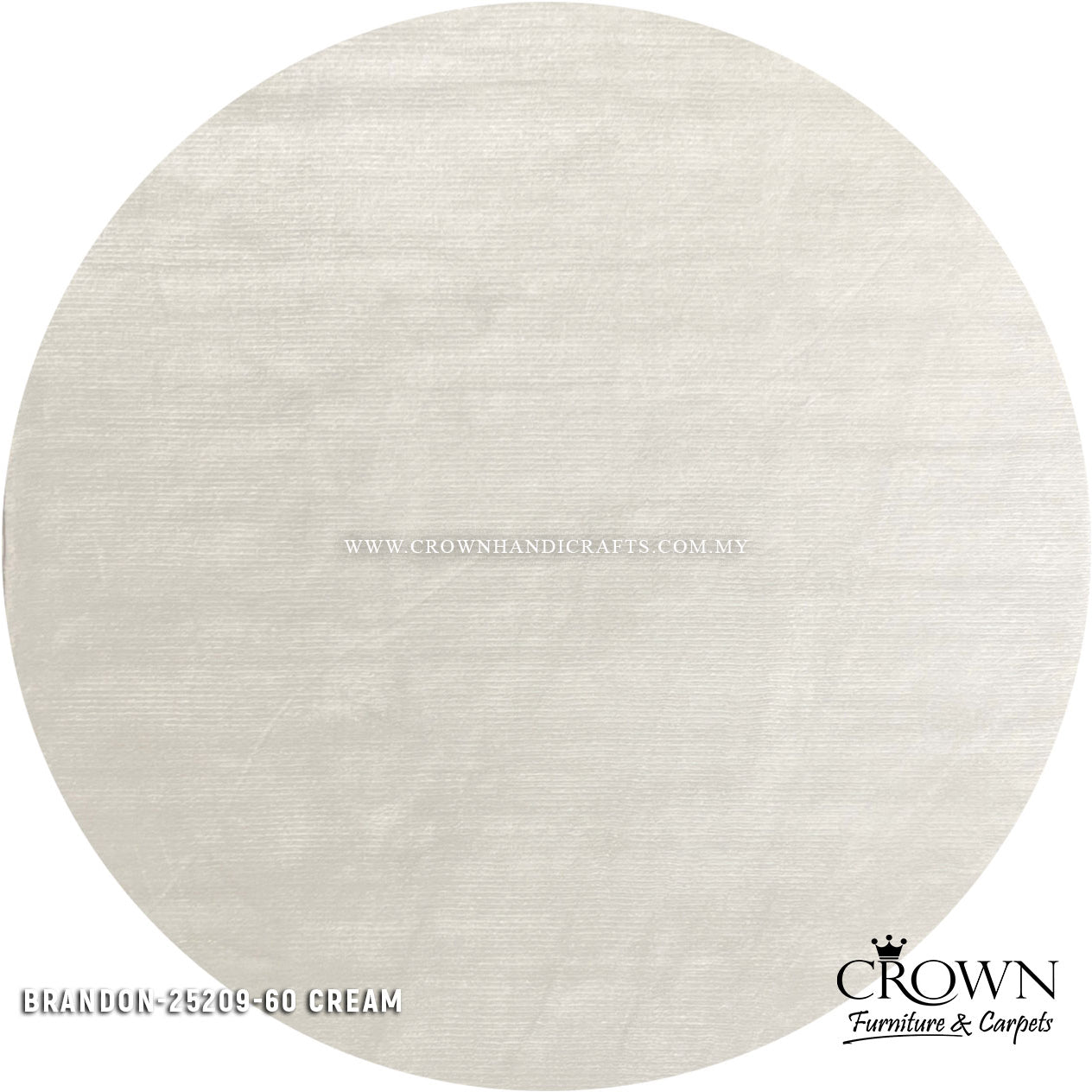 Impressive Design Modern Rugs for Living Room | Brandon Round 25209-60 CREAM