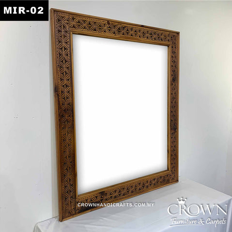 Antique Carved Mirror Frame | A Heritage of Sophistication and Style for your Living Space | MIR-02 (L46 W31 D01 Inches)