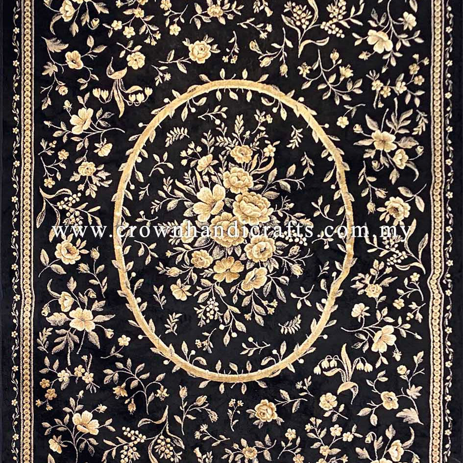 Persian Silk Carpet Iran Design 100% Silk Man Made Viscose Carpet | Zrabi 307