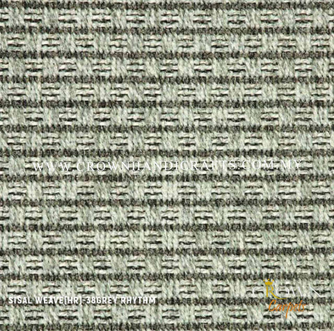 Sisal Rugs Designer Interior Feel Dining Table Rugs | Sisal Weave 38-Grey Rhythm (HR) Wall To Wall Carpet