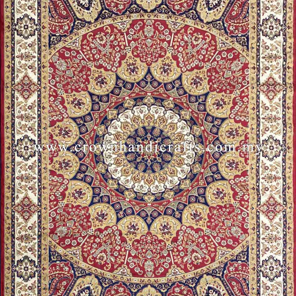 Persian Silk Rug with Iran Design 100% Man-Made Viscose Silk Carpet | Zrabi 430