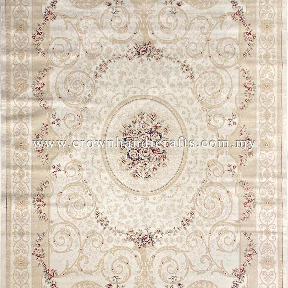 Persian Silk Carpet Iran Design 100% Silk Man Made Viscose Carpet | Zrabi 463