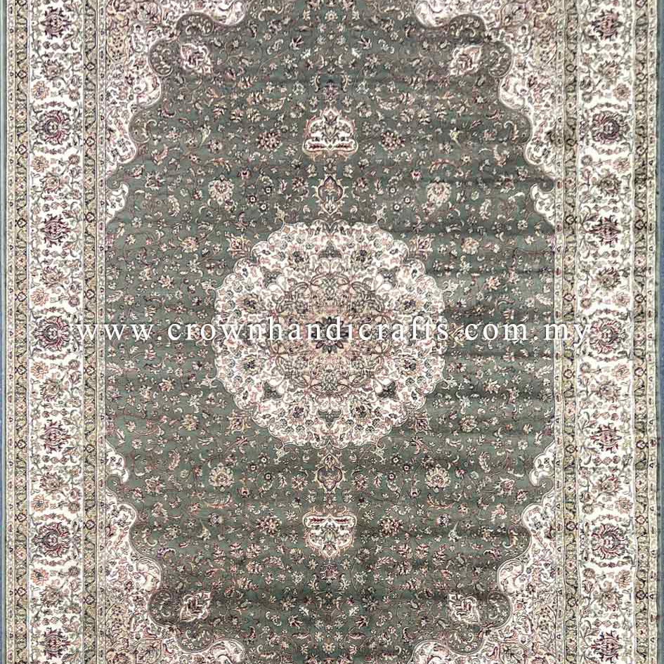 Persian Silk Carpet - Authentic Iran Design, 100% Silk-Like Viscose Rug | Zrabi 470