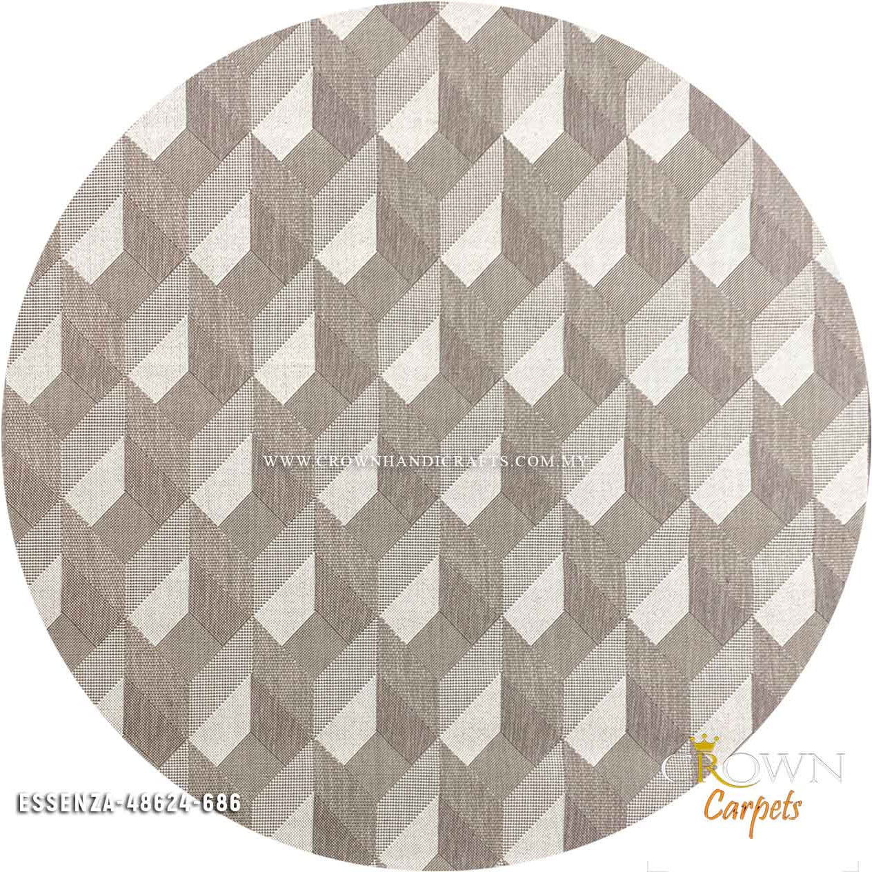 High in Demand Modern Round Carpet Minimalist Design Rug | Essenza 48624-686