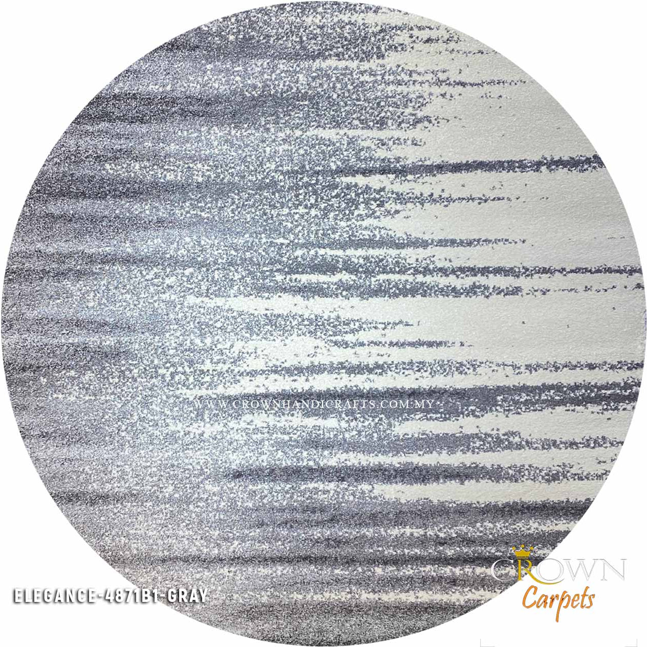 Explore an Amazing Designer Collection from a Trusted Modern Carpet Supplier | Elegance 4871B1 Round Grey