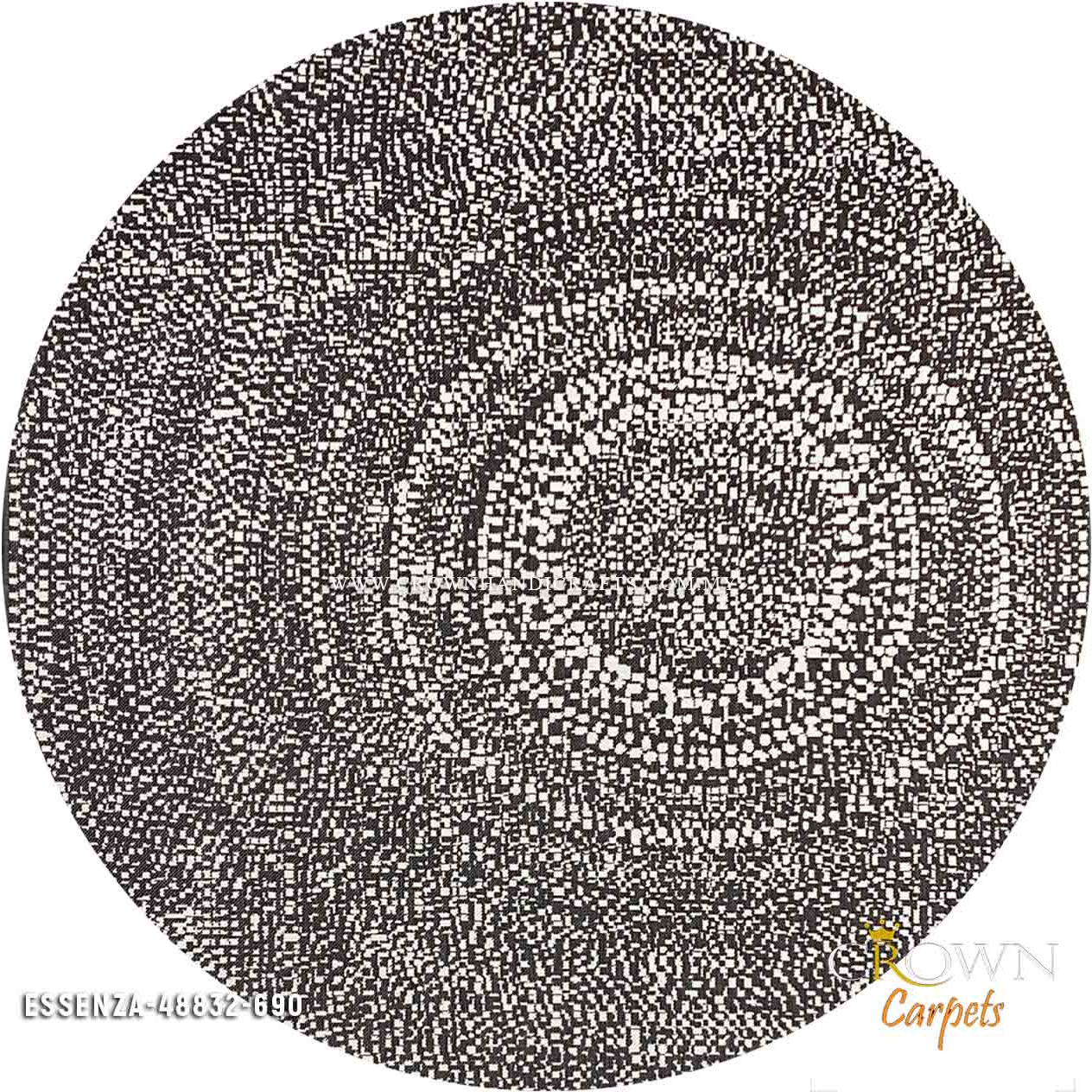 High in Demand Modern Round Carpet Minimalist Design Rug | Essenza 48832-690