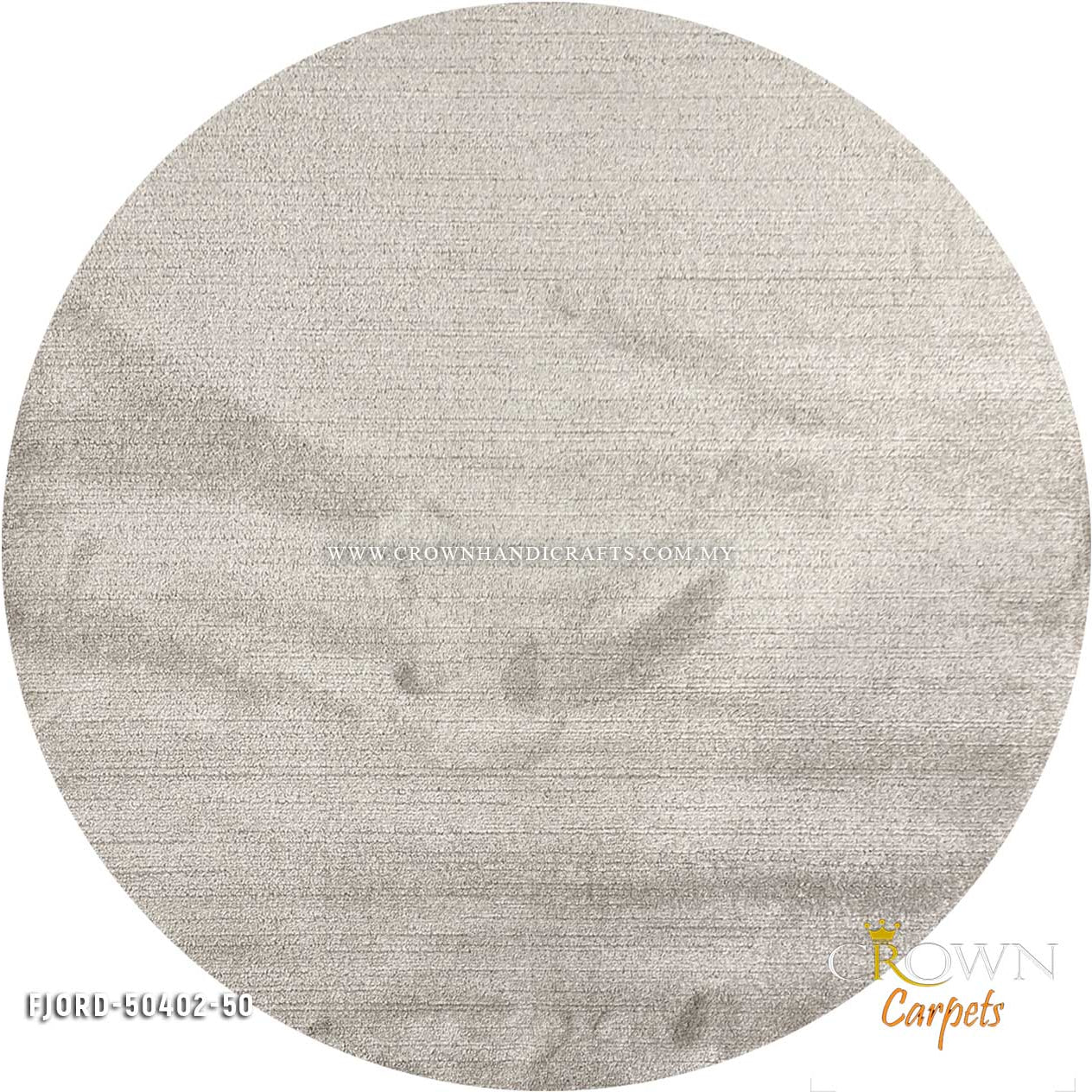 Transform Your Spaces: Modern Round Carpets & Rugs for Living Rooms & Bedrooms | Fjord 50402-50 Round