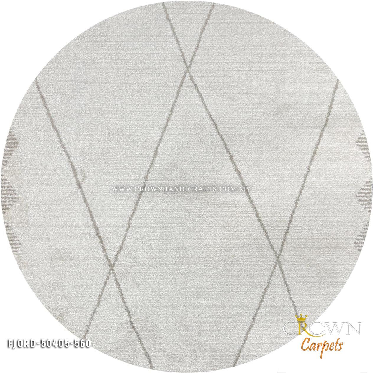 Transform Your Living Room: Minimalist Round Carpets for Contemporary Elegance | Fjord 50405-560 Round