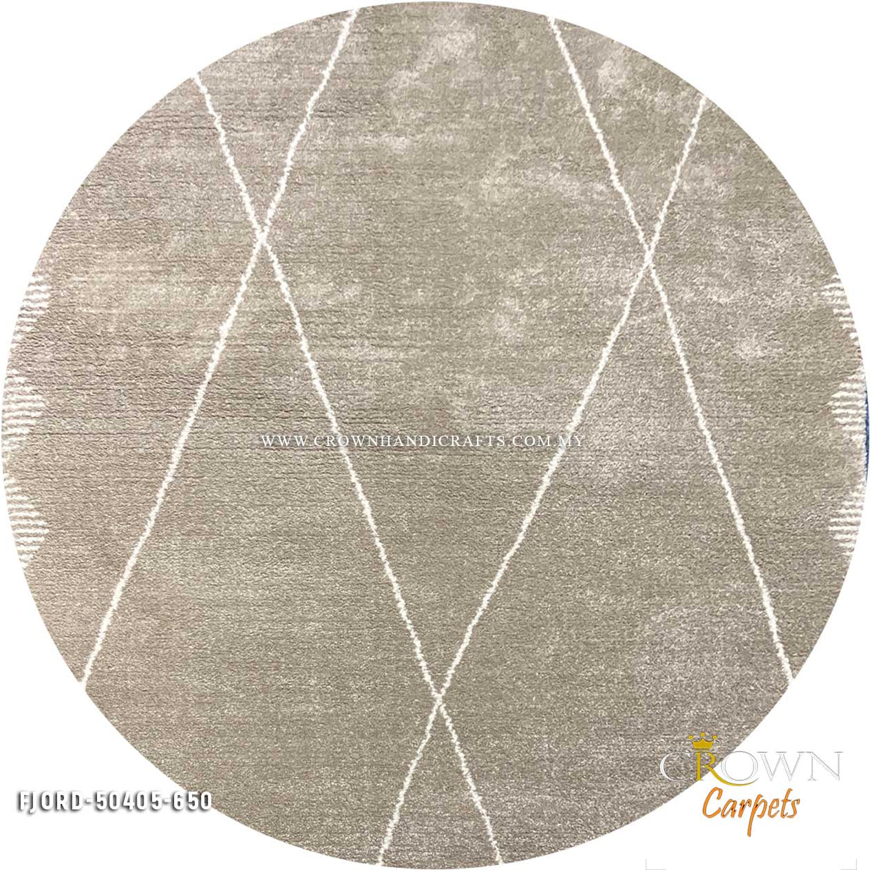 Minimalist Design Round -Carpets for Living Room Modern Interior | Fjord 50405-650