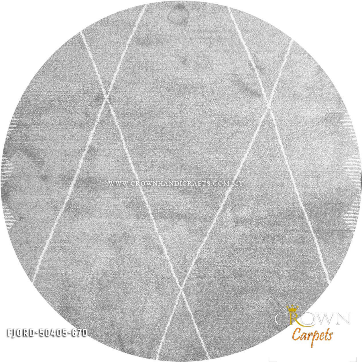 Enhance Your Living Room with Minimalist Round Carpets for a Modern Touch | Fjord 50405-670 Round