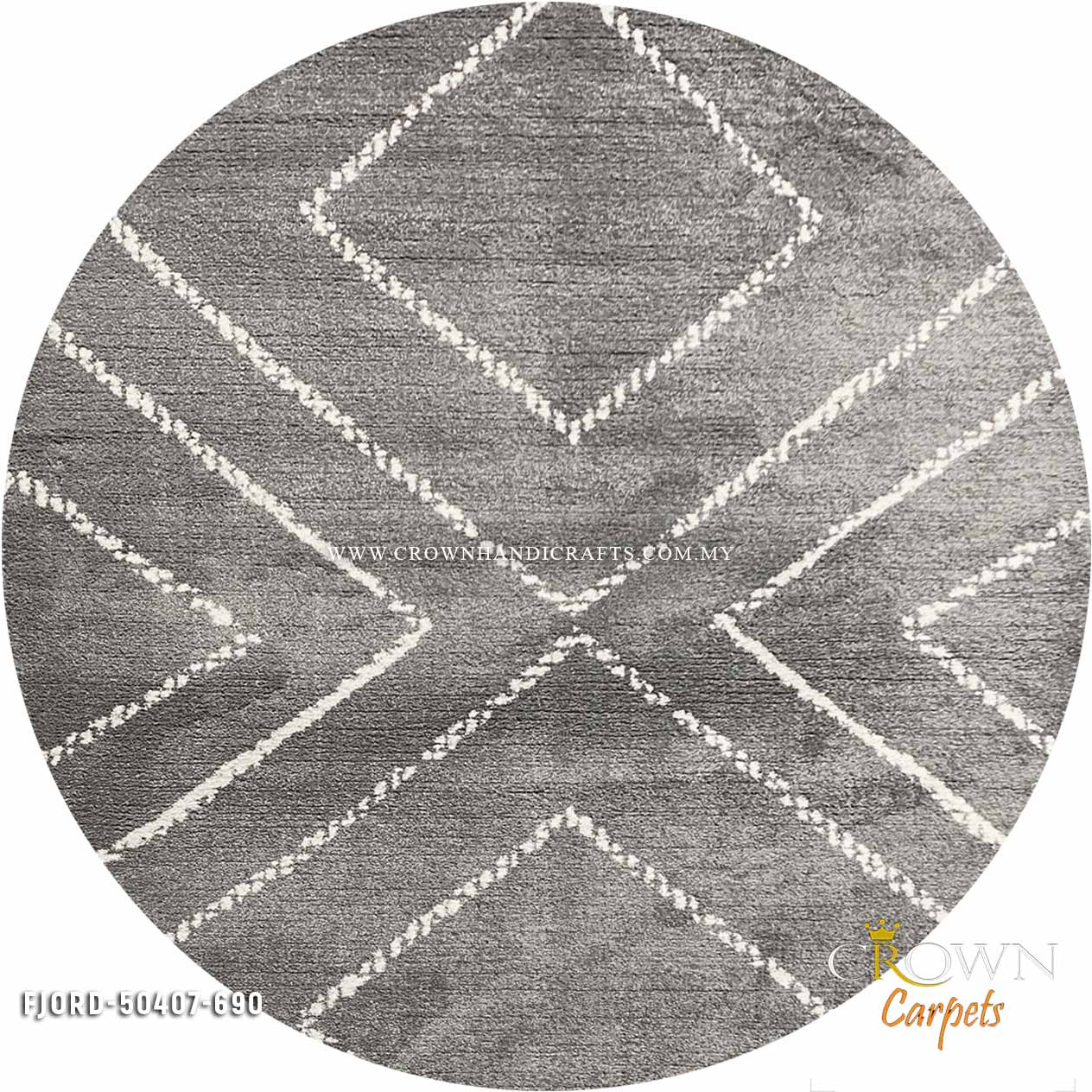 Elevate Your Living Room with a Stunning Abstract Rug for Modern Design | Fjord 50407-690 Round