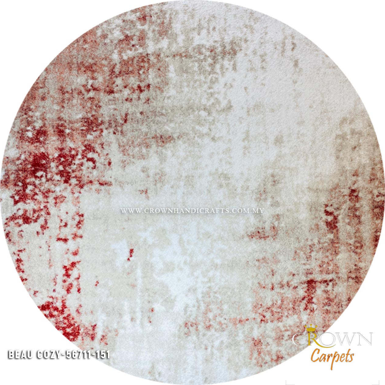 I Love Minimalist I Inspire Calmness Round Rugs by Crown | Beau Cosy 56711