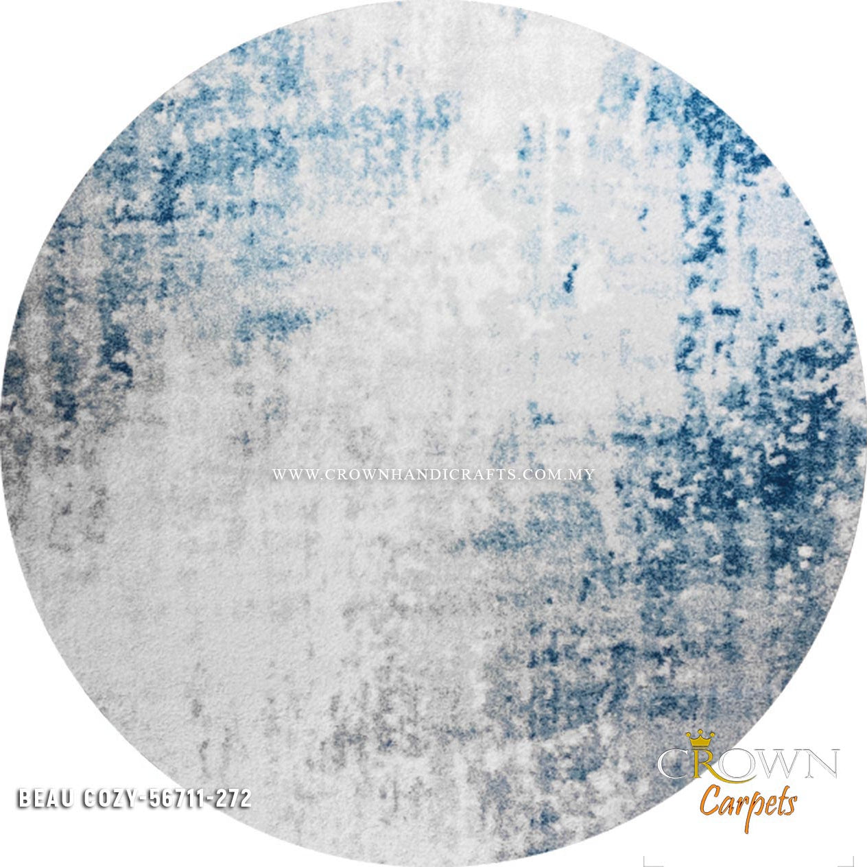I Love Minimalist I Inspire Calmness Round Rugs by Crown | Beau Cosy 56711