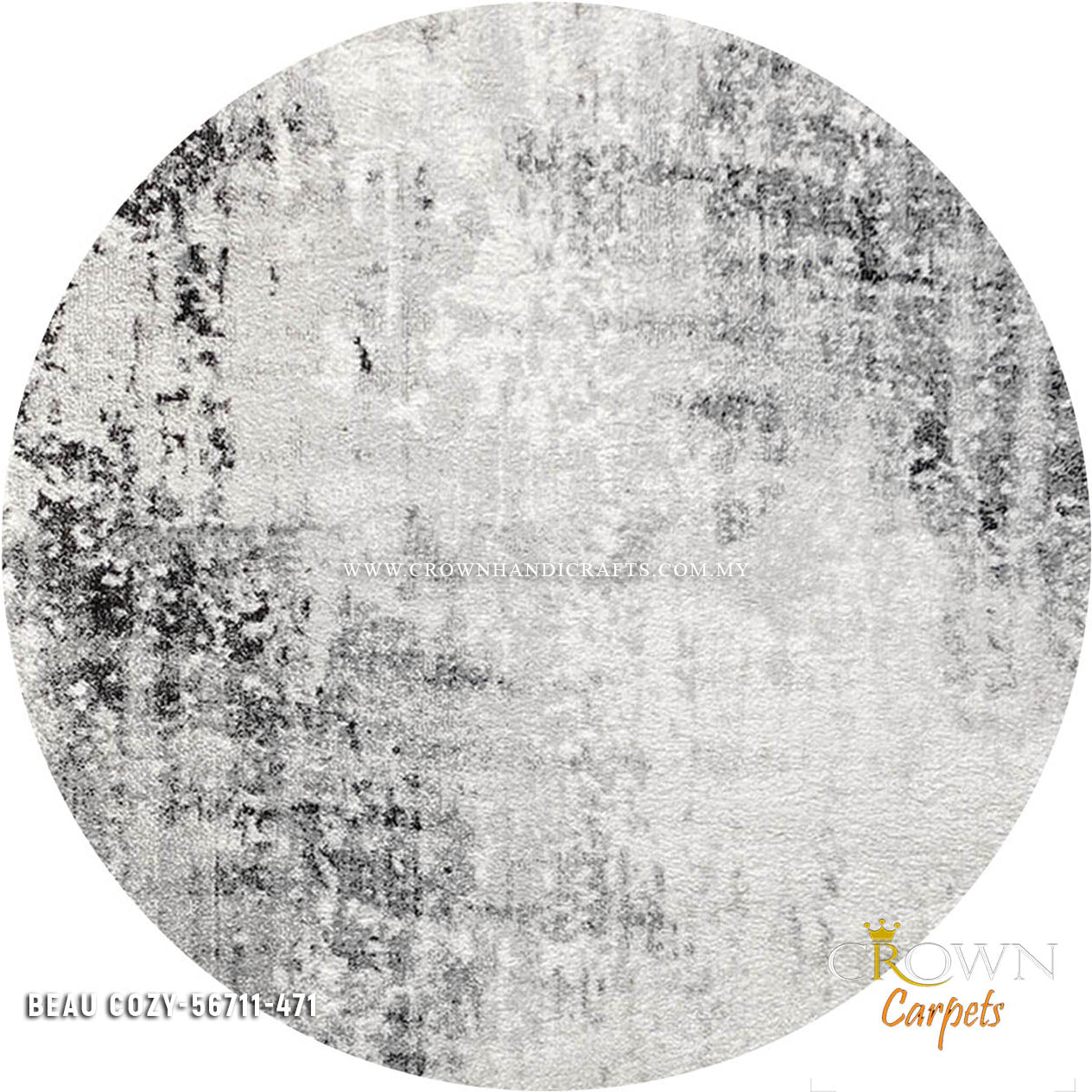 I Love Minimalist I Inspire Calmness Round Rugs by Crown | Beau Cosy 56711