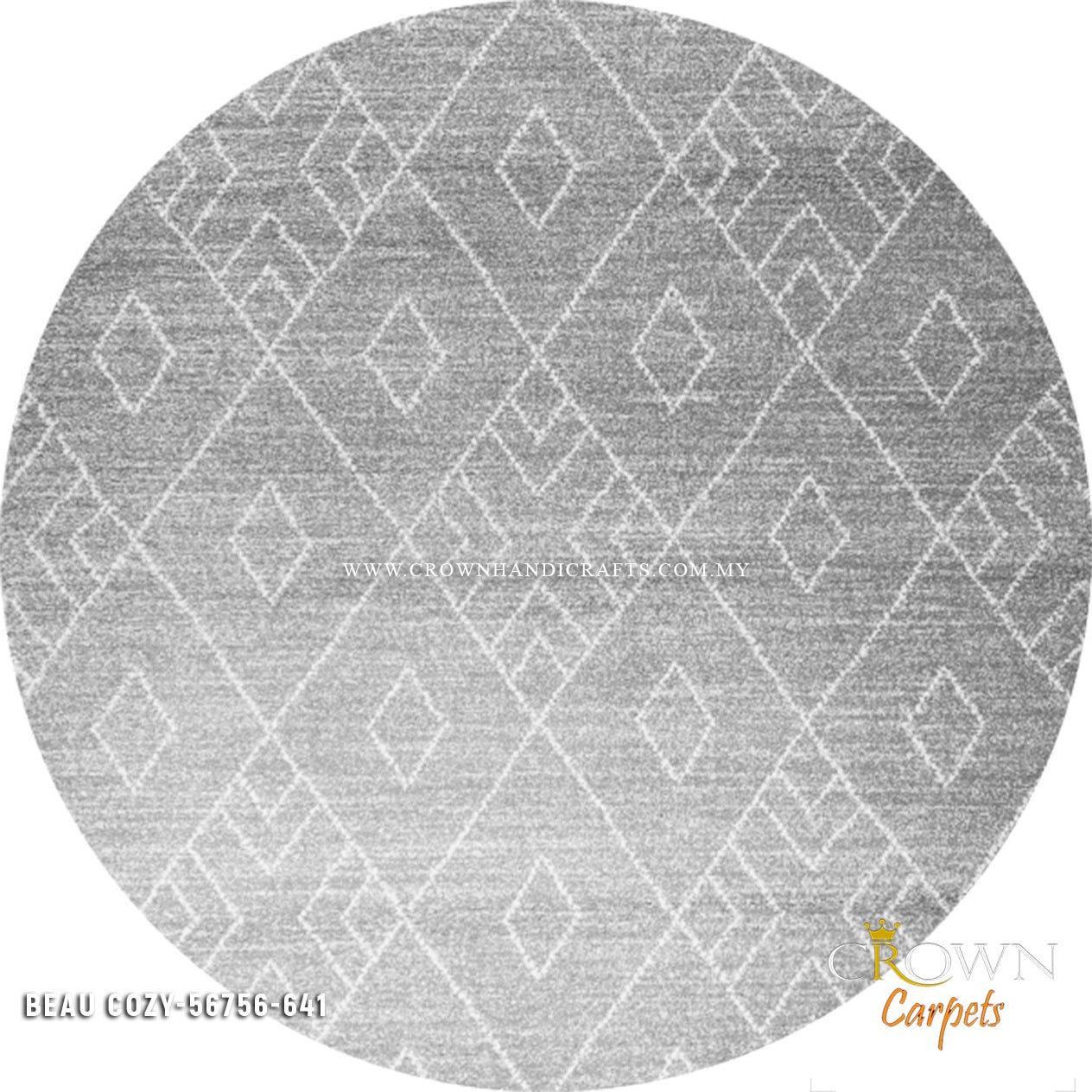 Design Your Style Your Way Rock Hard with Stunning Modern Round Abstract Rugs | Beau Cosy 56756