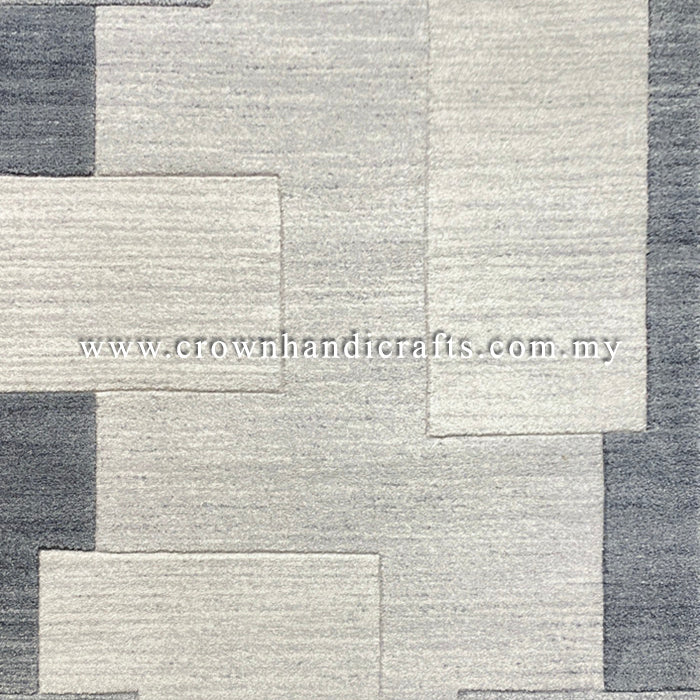 Smooth Fine Rug for Living Room Modern Design Carpet | Shuffle Shift 58404