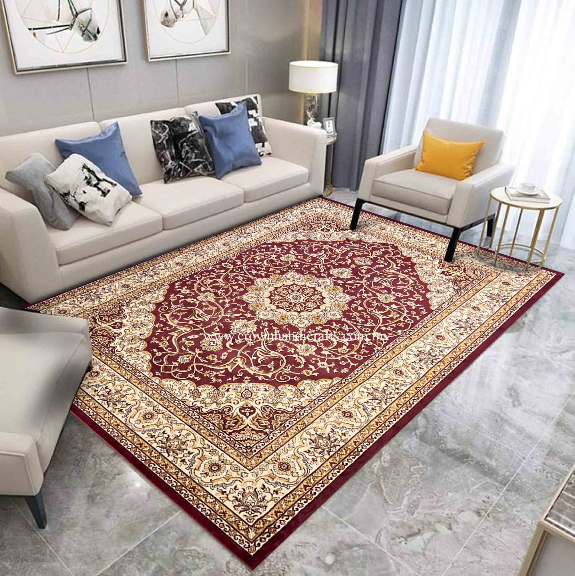 Persian Design Carpet Silk Feel Fine High Quality Viscose Living Room Carpet | Zrabi 613J