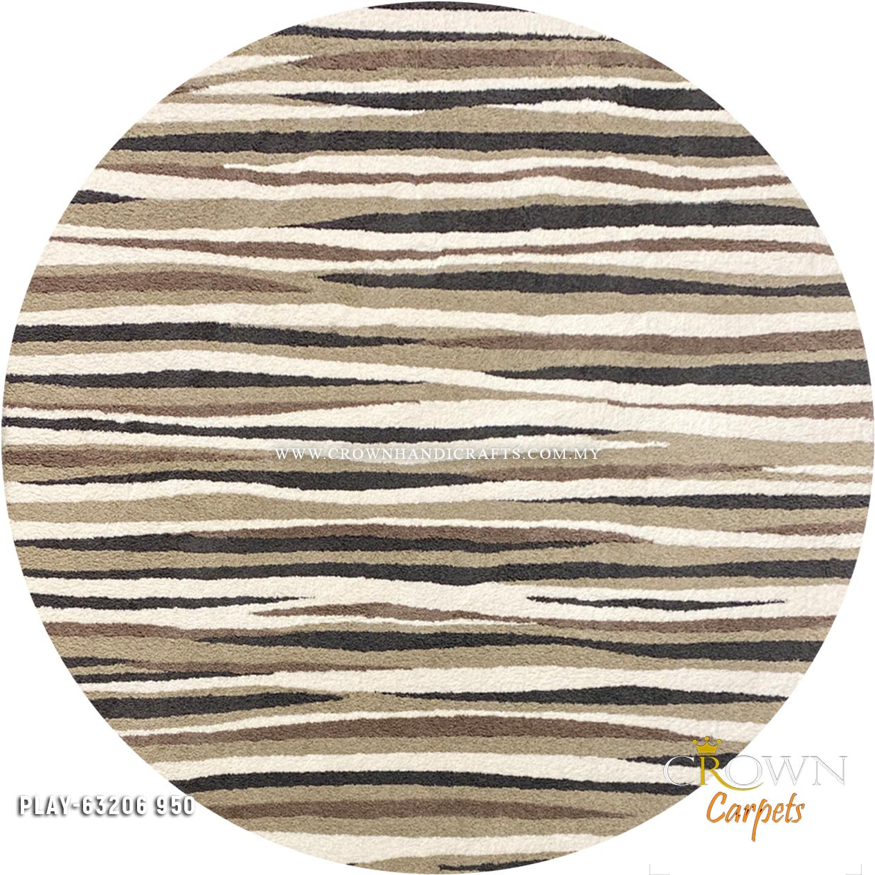 Ideal Living Room Round Rugs Carpets Modern Design Interior | Play 63206-950