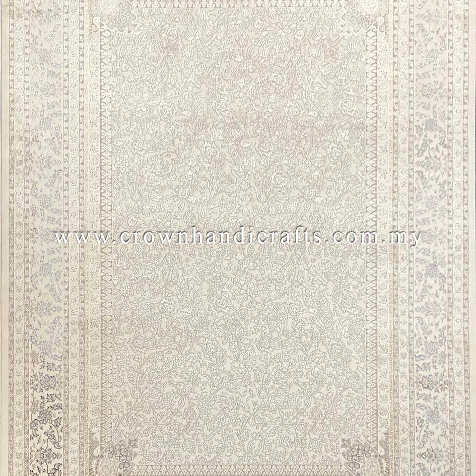 Experience Silken Luxury: High-Quality Viscose Persian Design Living Room Carpet | Azure Silk 7000