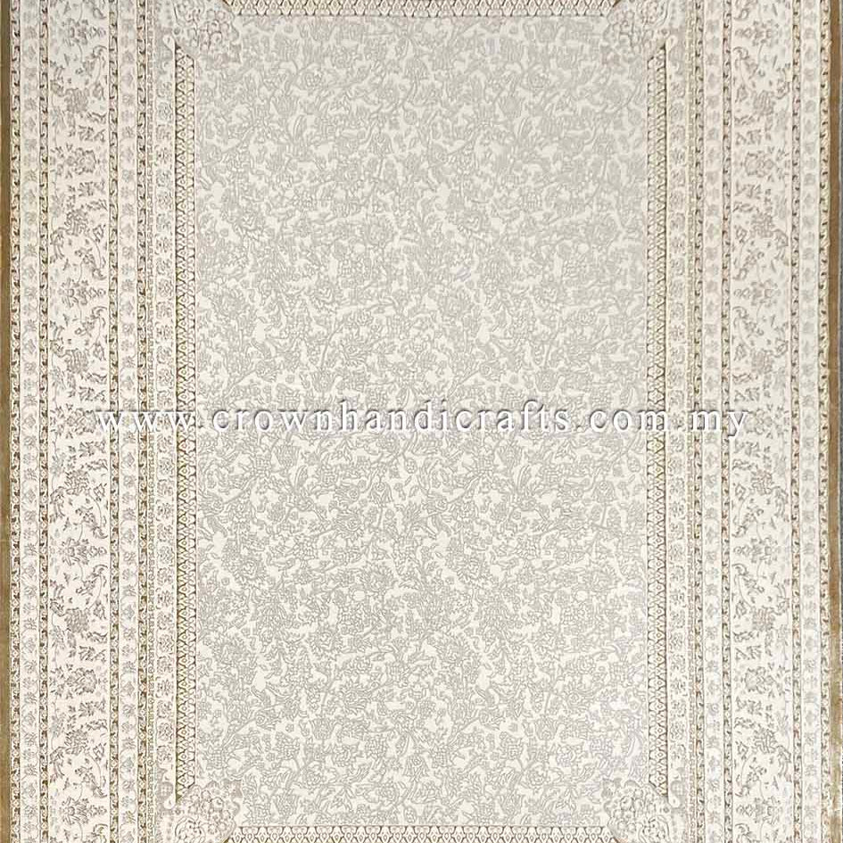 Experience Silken Luxury: High-Quality Viscose Persian Design Living Room Carpet | Azure Silk 7000